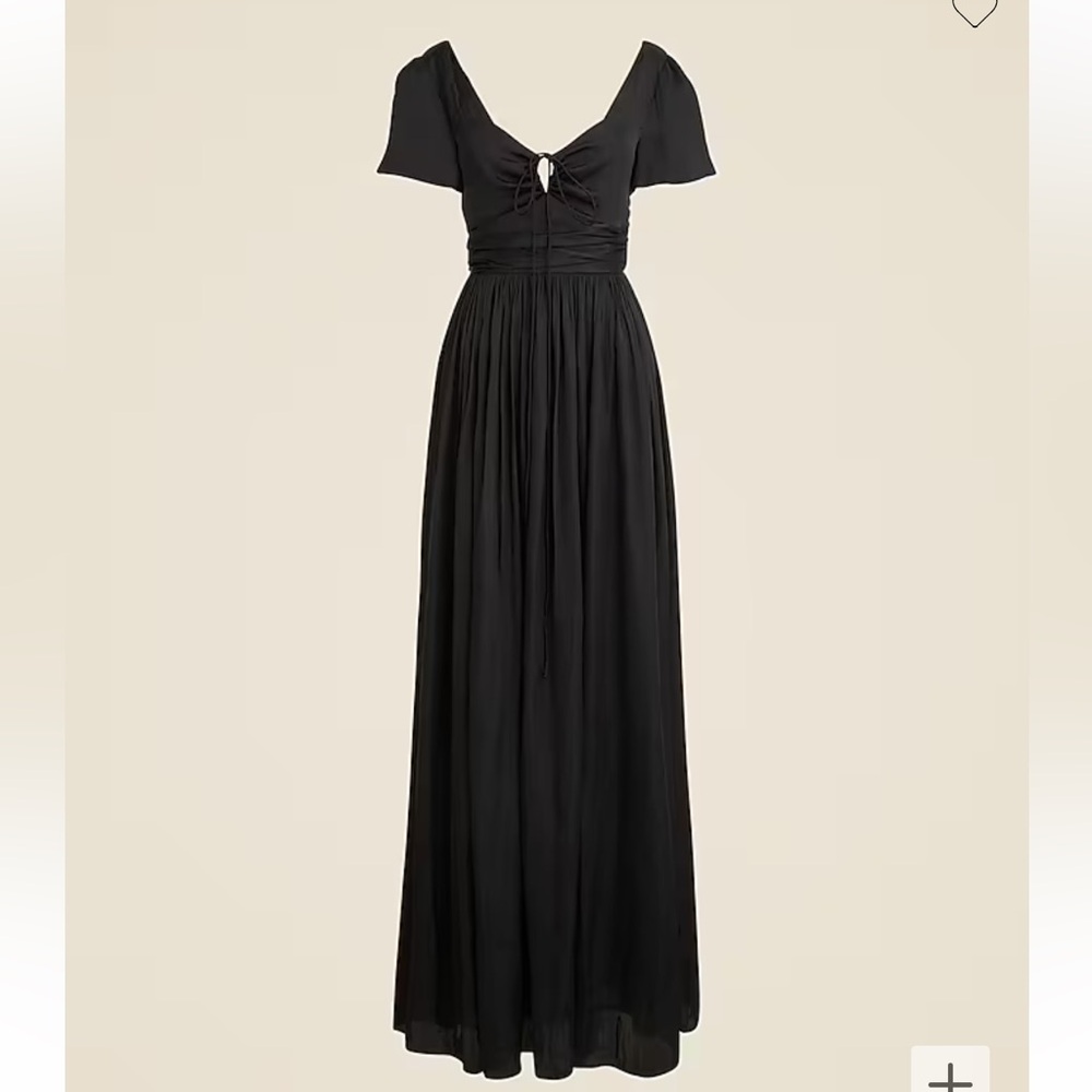 J. Crew Elegant Black Wedding Dress